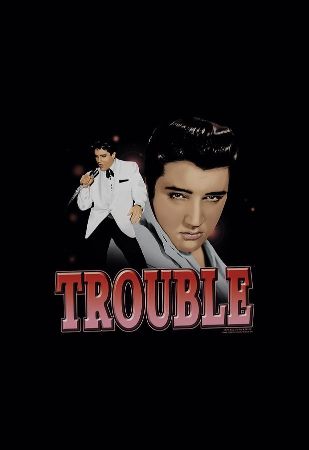 Elvis Presley Digital Art - Elvis - Trouble #2 by Brand A