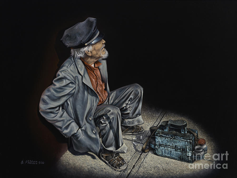 Empty Pockets Painting by Ricardo Chavez-Mendez