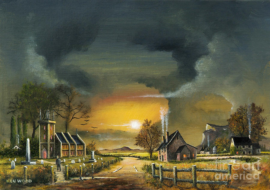 End Of The Day - Old England Painting by Ken Wood