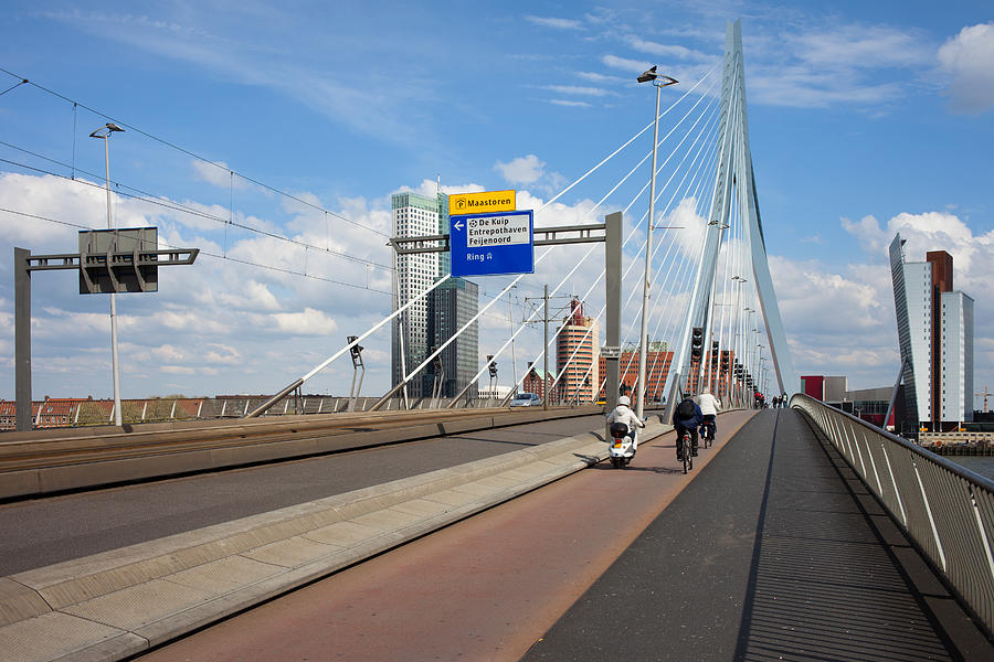 Erasmus Bridge in Rotterdam #2 Photograph by Artur Bogacki