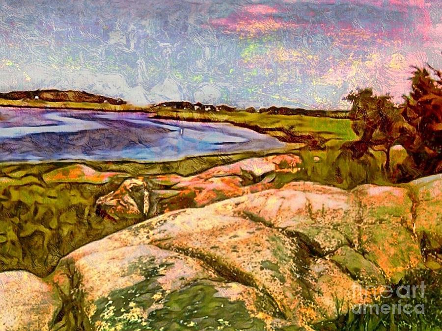 H Estuary on Cape Ann - Horizontal  Digital Art by Lyn Voytershark