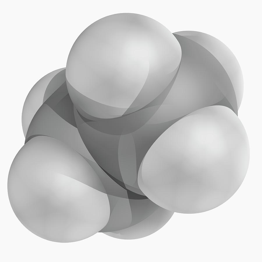 Ethane Molecule #2 Photograph by Laguna Design/science Photo Library