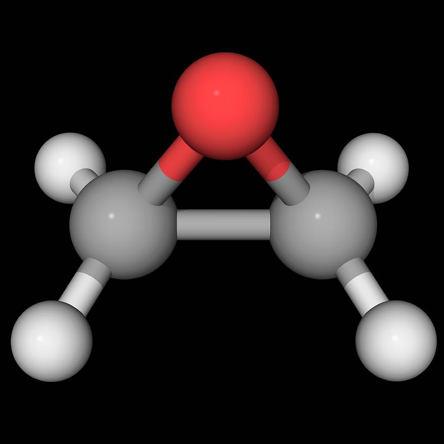 Этилен. Ethylene Oxide. Молекула карбоксида. Molecule of ethylene.