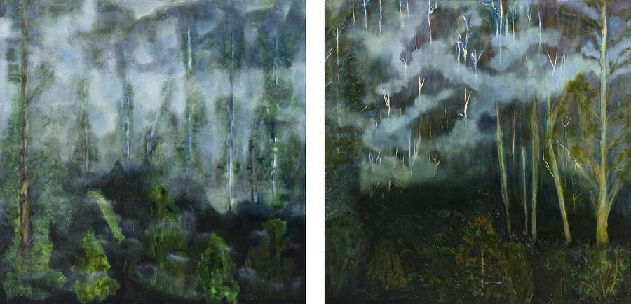 Eucalypt Forest 1 and 2 #2 Painting by Robert Silverton