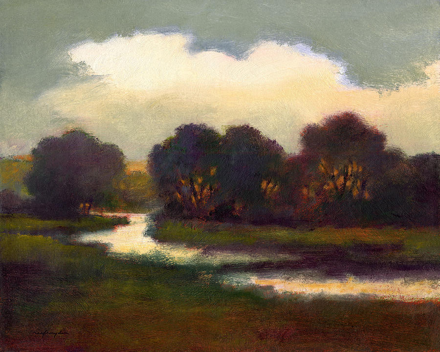 Evening Glow Painting by J Reifsnyder