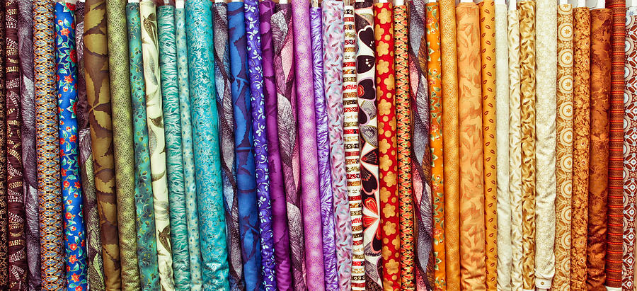 Pattern Photograph - Fabric colours #2 by Tom Gowanlock