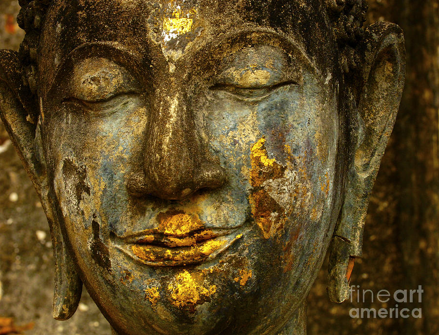 Buddha Photograph - Face Of Buddha #4 by Bob Christopher