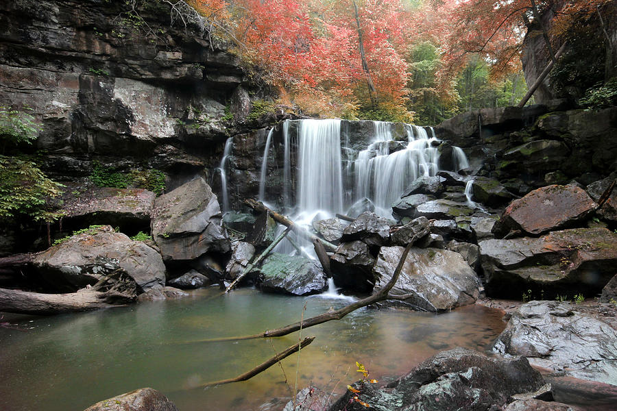 Fall Waterfall #2 Photograph by Robert Camp