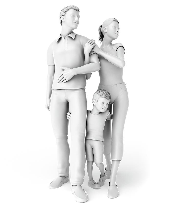 Illustration Photograph - Family #2 by Sebastian Kaulitzki