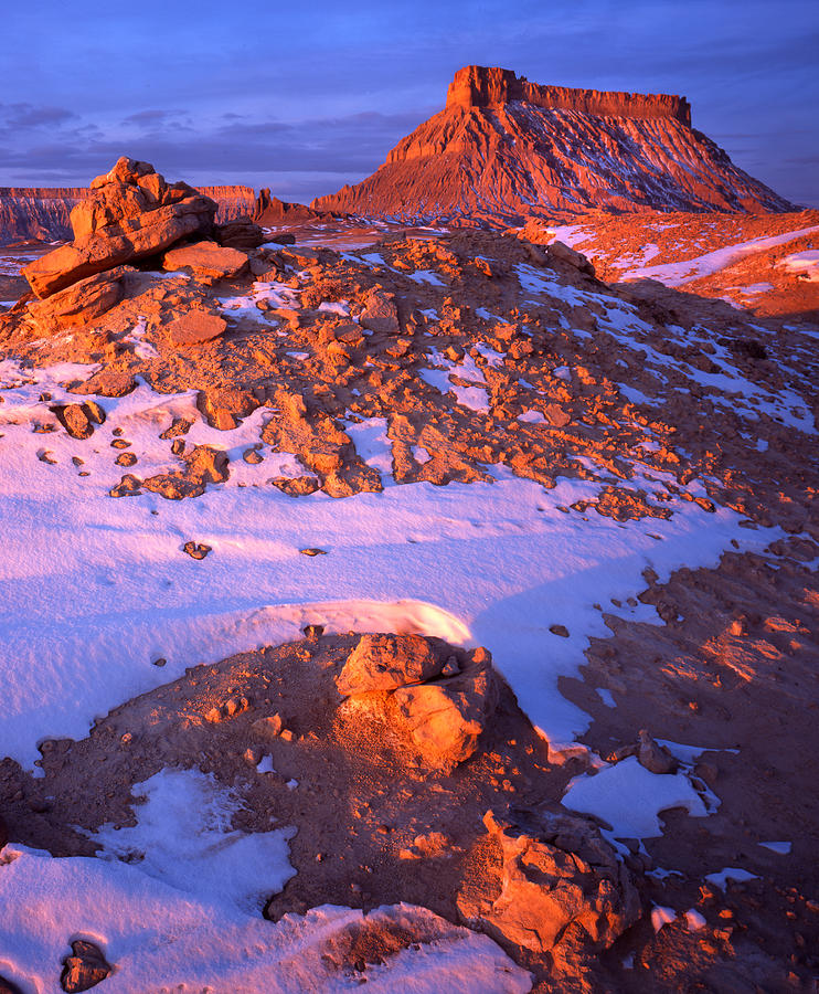Fantastic Factory Butte Photograph by Ray Mathis