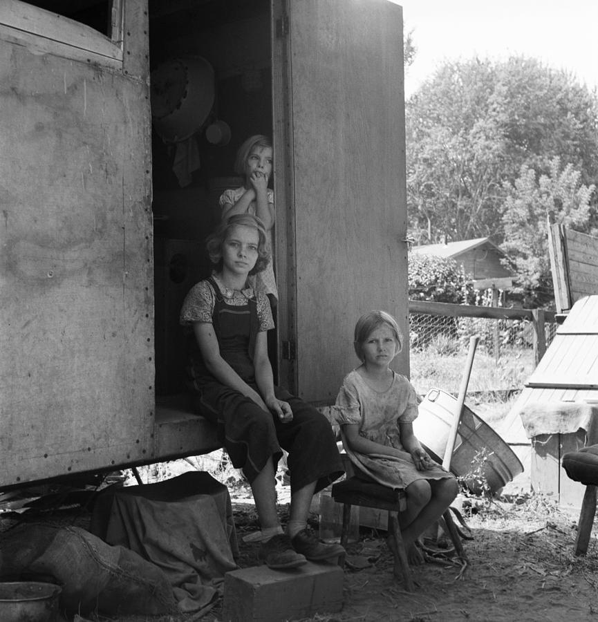 Farm Family, 1939 #2 Photograph by Granger