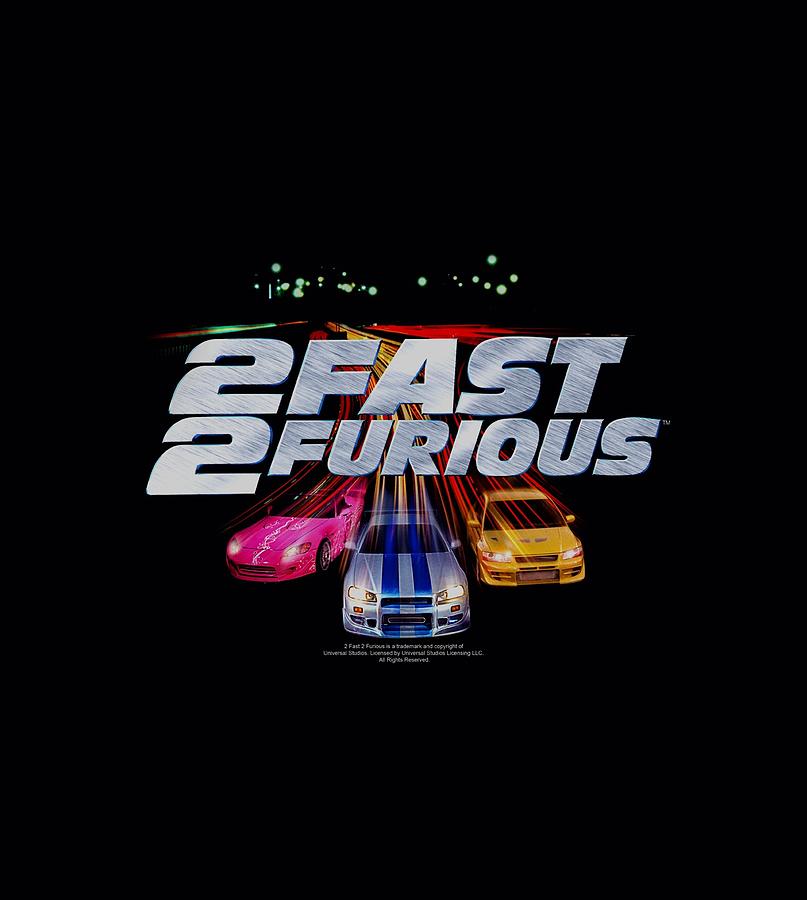 2 Fast 2 Furious "Logo" Hoodie Sweatshirt or Long Sleeve Tee 