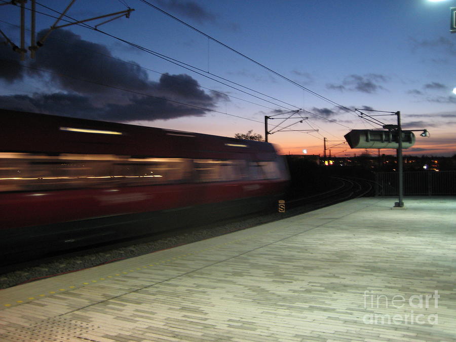 Fast train Photograph by Susanne Baumann