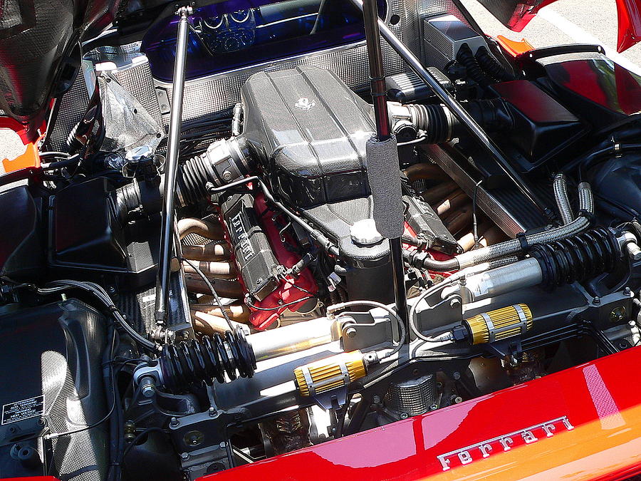 Ferrari Engine #2 Photograph by Jeff Lowe