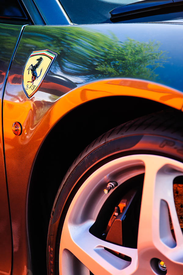 Ferrari Side Emblem #2 Photograph by Jill Reger