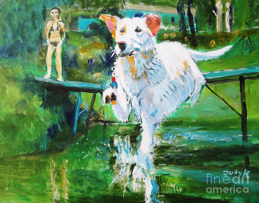Fetching Painting by Judy Kay
