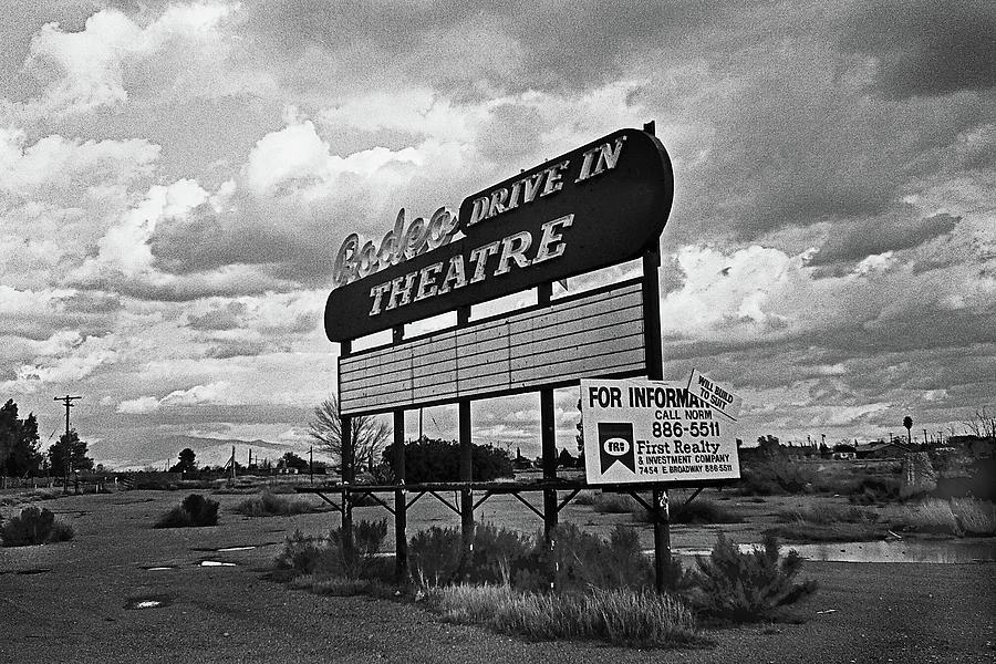Film Homage Boris Karloff Targets 1968 Rodeo Drive In Marquee Tucson Arizona 1983-2008 #3 Photograph by David Lee Guss