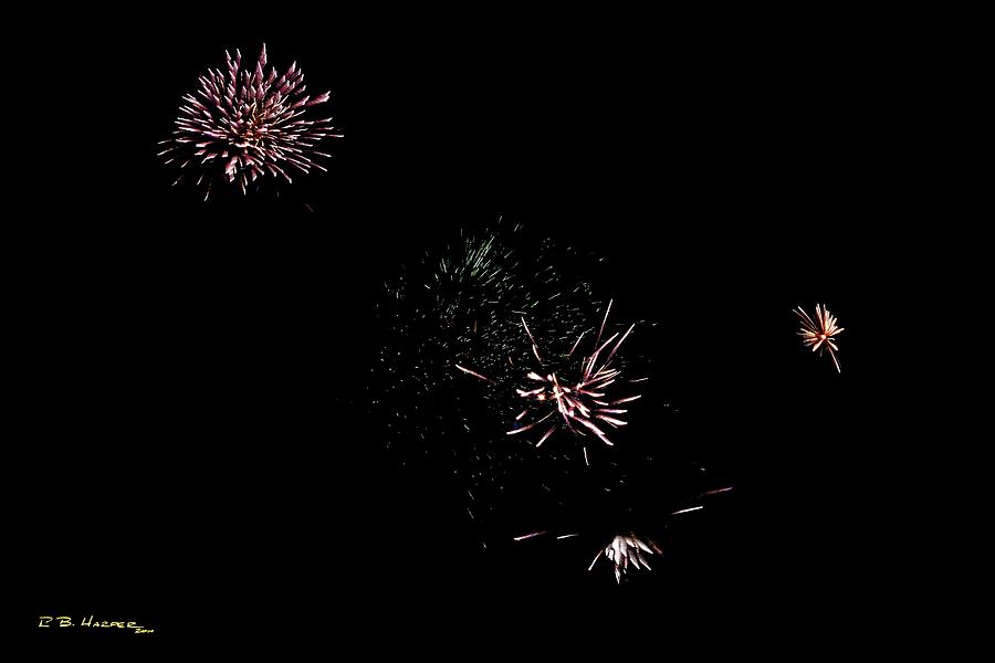 Fireworks at Shelter Bay #2 Photograph by R B Harper