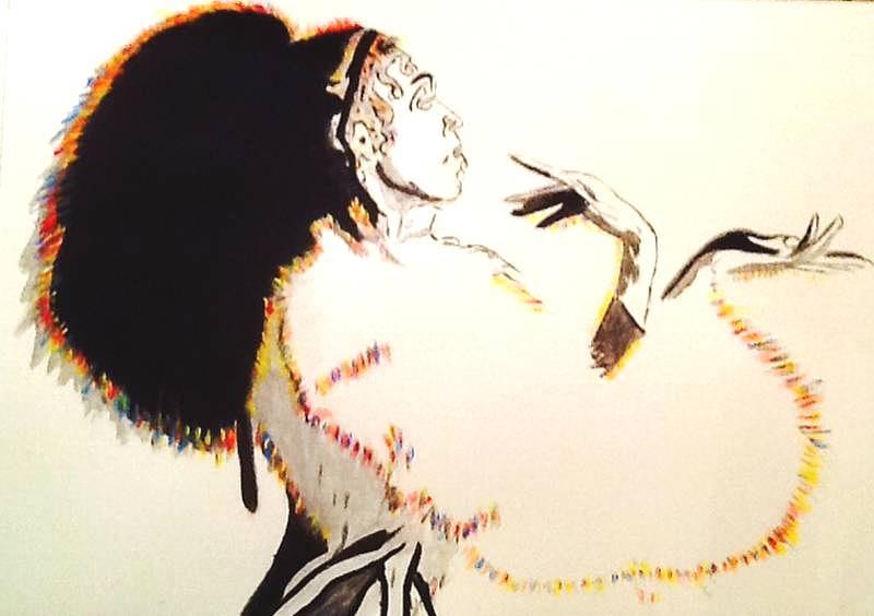 FKA Twigs #2 Painting by Audrey Pollitt