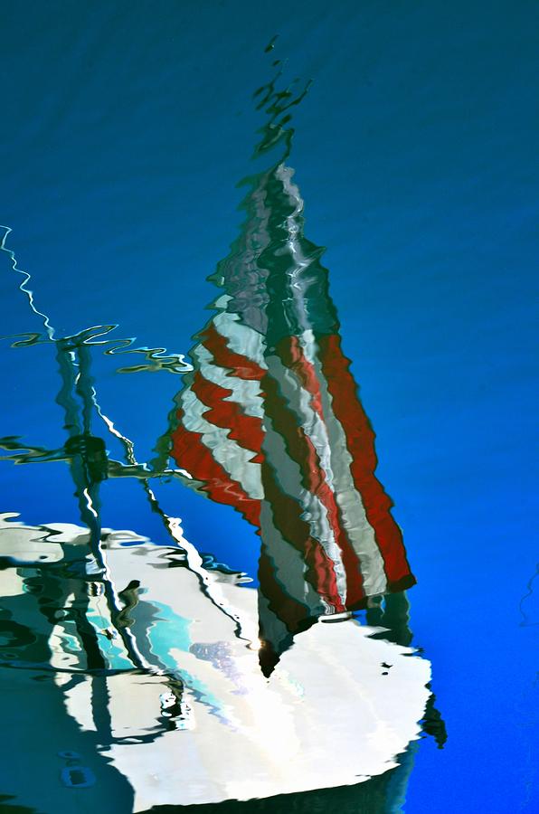 Flag Day Reflection Photograph by Newel Hunter