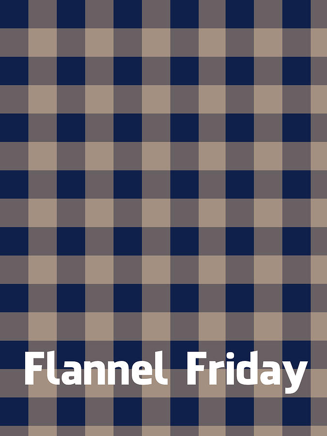 Winter Digital Art - Flannel Friday #3 by Celestial Images