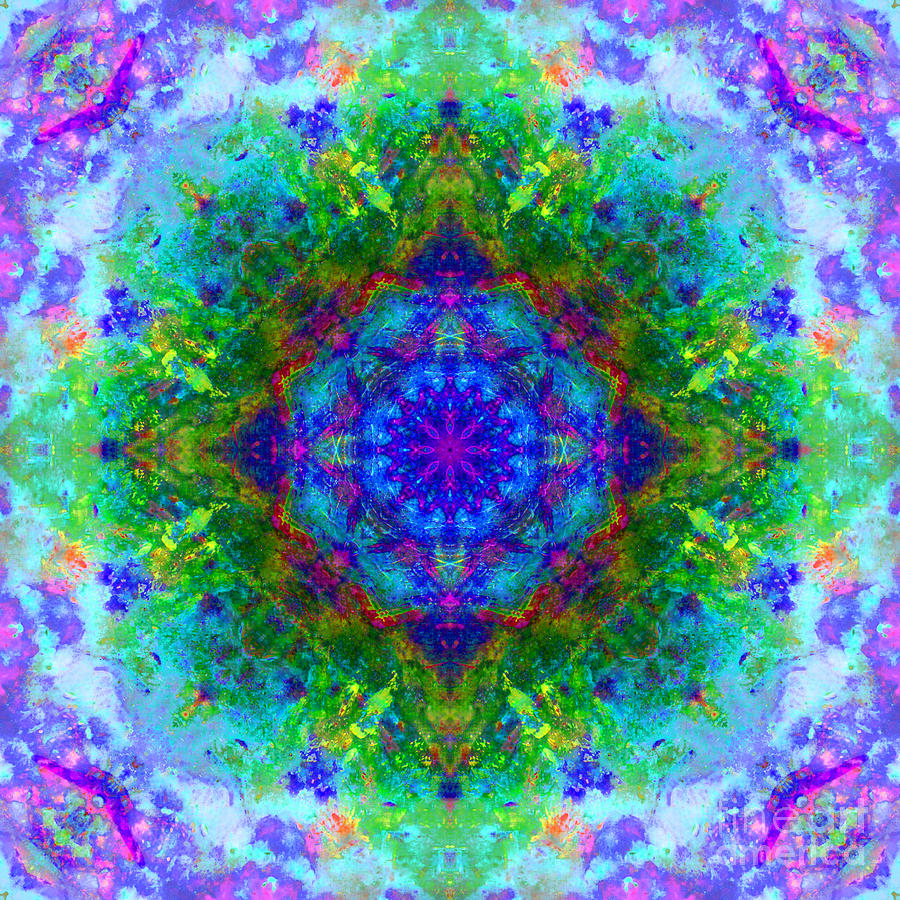 Flower Center Mandala Digital Art by Susan Bloom - Fine Art America