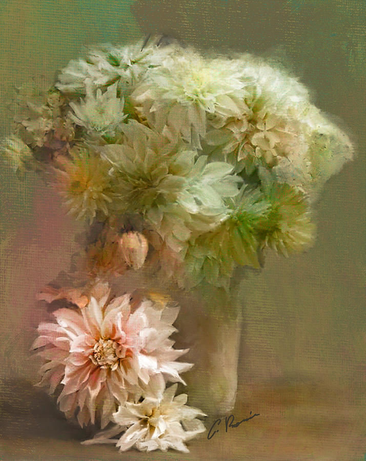 Flowers #4 Painting by Charlie Roman