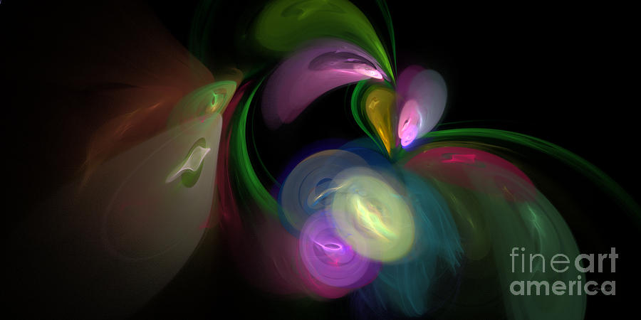 Flower Digital Art - Flowers of the Heart 11 of 15 #2 by Judy Powell