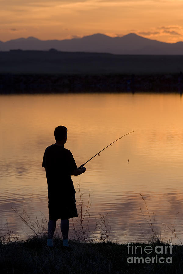 Fly Fishing at Sunset #2 Photograph by Steven Krull - Pixels