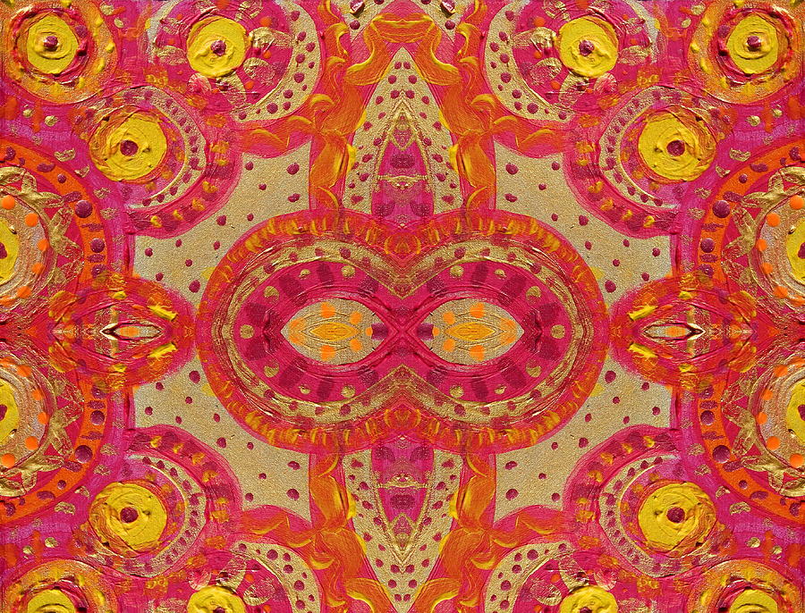 Abstract Painting - Folklore Design by Julia Fine Art And Photography Abstract Painting - Folklore Design by Julia Fine Art And Photography