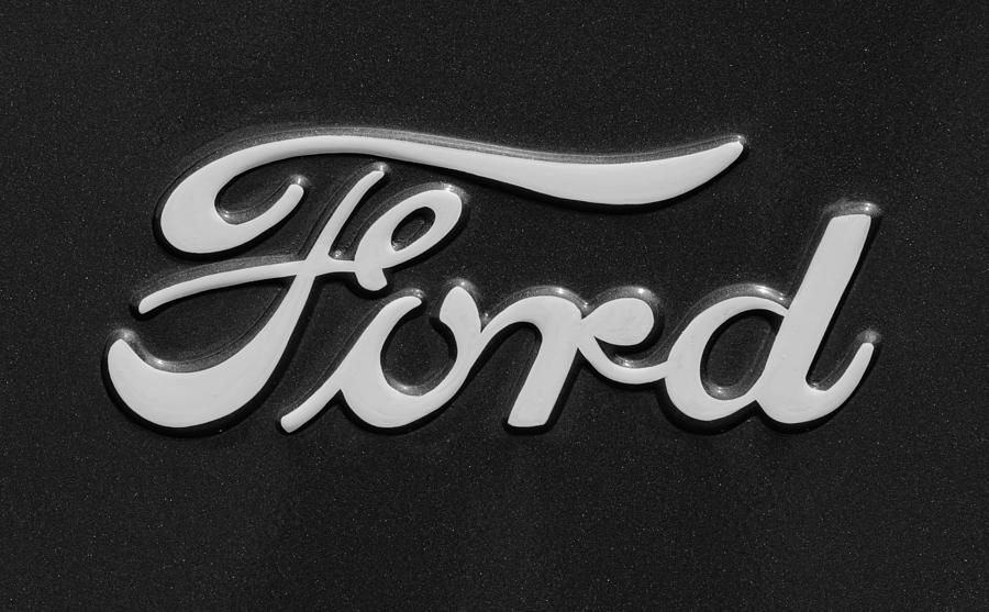Car Photograph - Ford Emblem #2 by Jill Reger