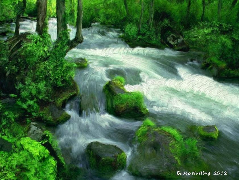 Forest Creek #2 Painting by Bruce Nutting