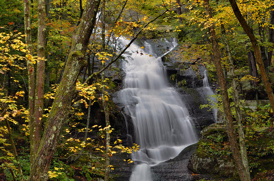 Fall Photograph - Buttermilk Falls In Autumn #1 by Stephen Vecchiotti