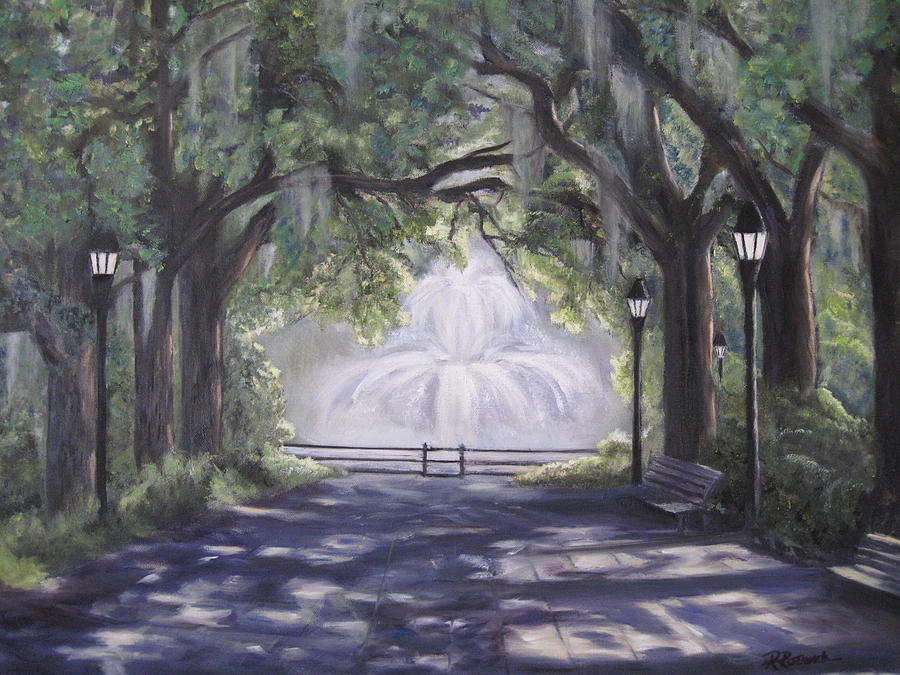 Forsythe Park Painting by Roberta Rotunda