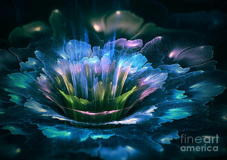 Abstract Digital Art - Fractal flower #2 by Martin Capek