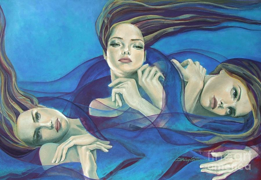 Flower Painting - Fragments of longing  by Dorina  Costras