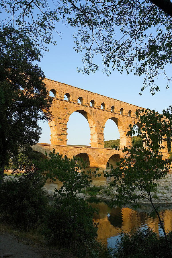 Architecture Photograph - France, Avignon The Pont Du Gard Roman #2 by Jaynes Gallery