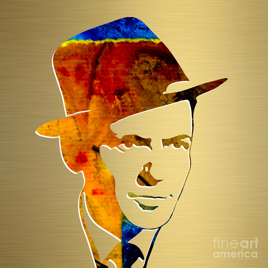 Actor Mixed Media - Frank Sinatra Gold Series #5 by Marvin Blaine