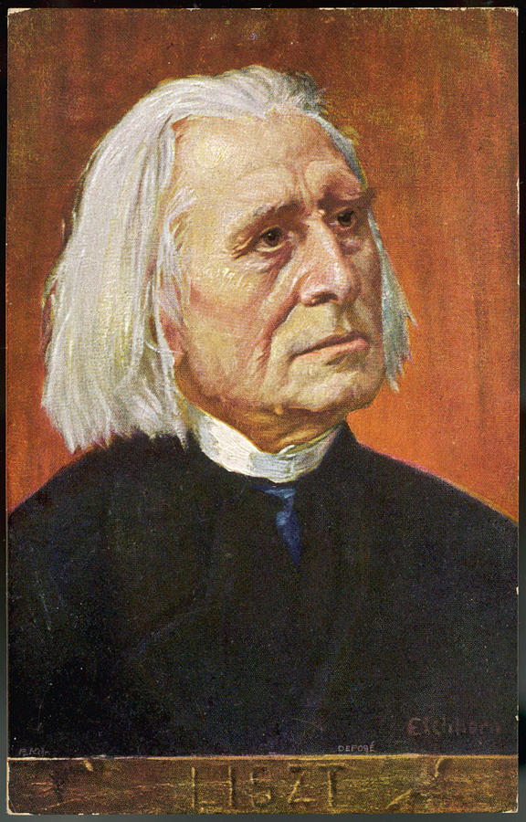 Franz Liszt Hungarian Musician Drawing by Mary Evans Picture Library