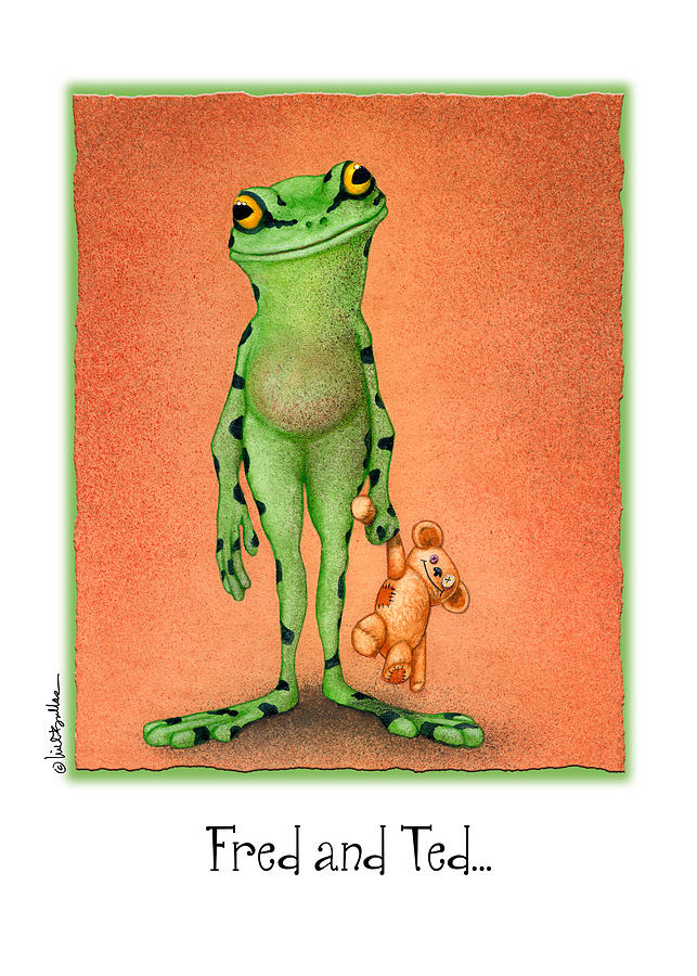 Frog Painting - Fred and Ted... #2 by Will Bullas
