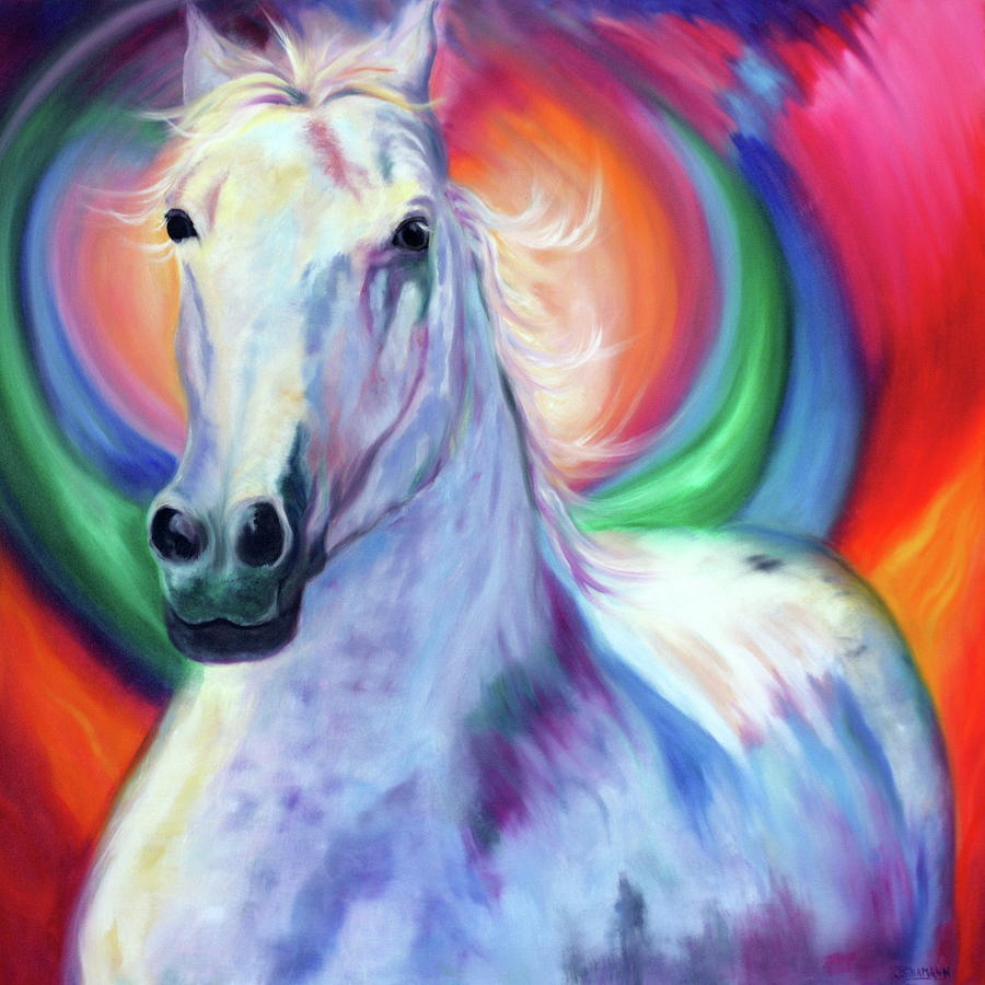Horse Painting - Freedom by Jeanette Sthamann
