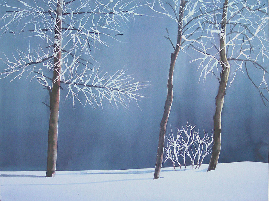 Frosted Forest Painting by Philip Fleischer