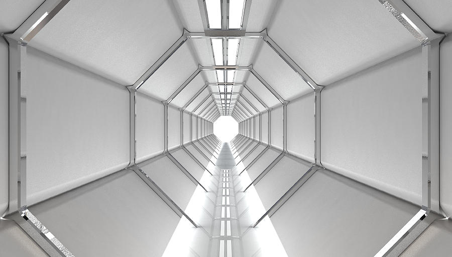 Futuristic Hallway #2 Photograph by Luismmolina