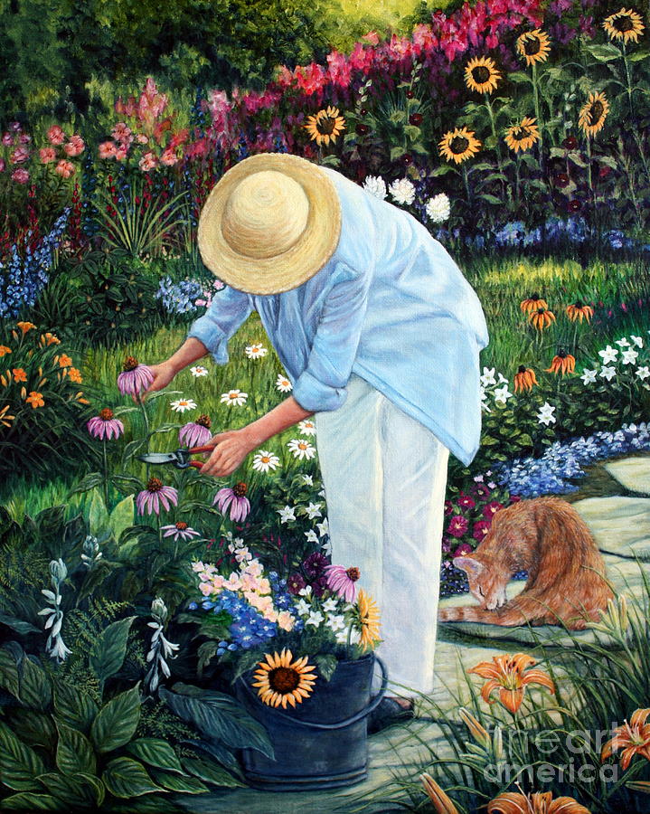 Gardeners Eden Painting by Joey Nash
