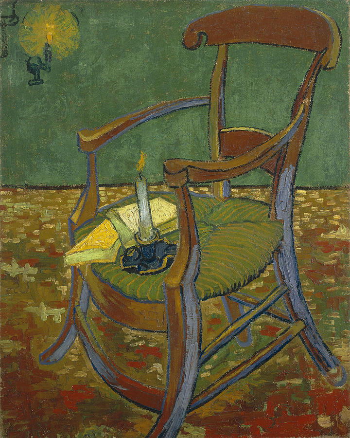 Gauguins Chair #2 Painting by Vincent Van Gogh