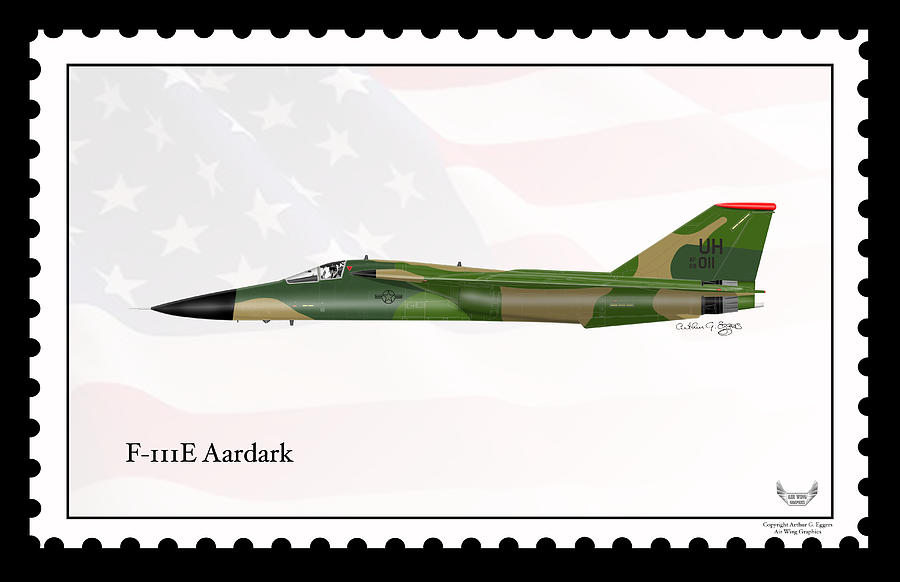 General Dynamics F-111E Aardvark #2 Digital Art by Arthur Eggers