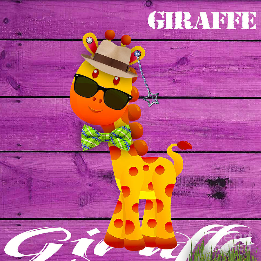 Georgie Giraffe Collection #2 Mixed Media by Marvin Blaine