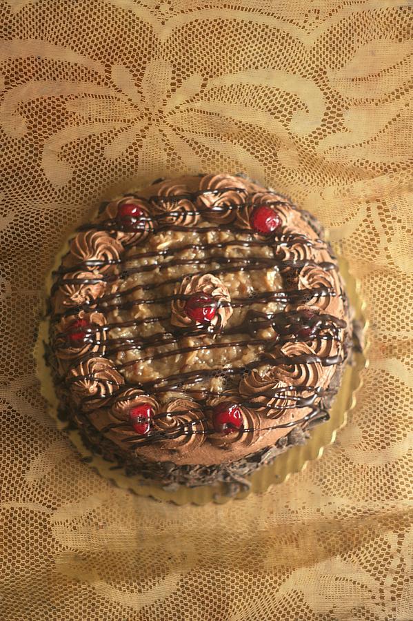 Cake Photograph - German Chocolate Torte Cake #2 by Suzanne Powers