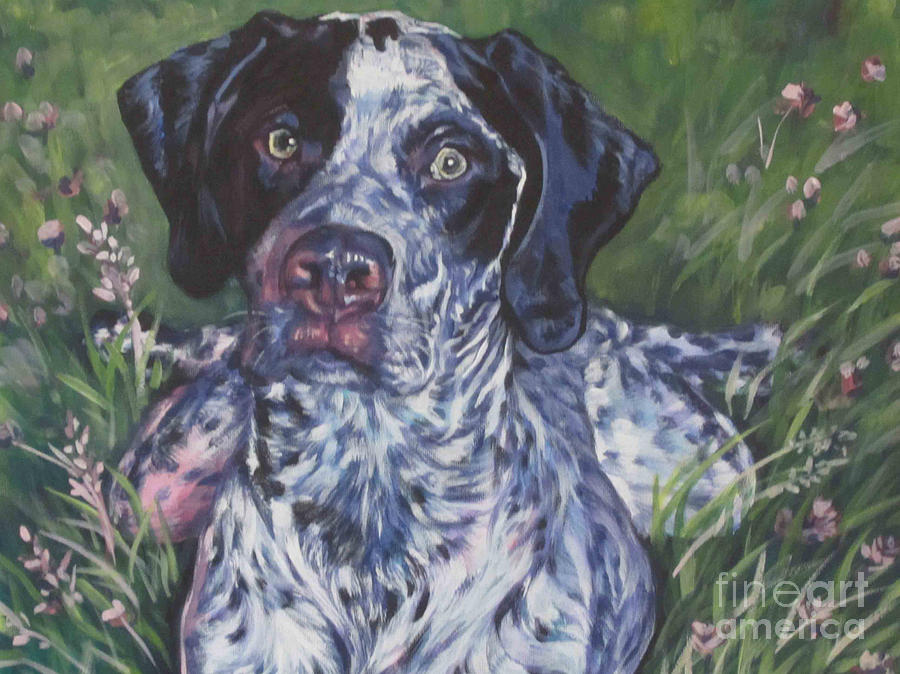 Dog Painting - German Shorthaired Pointer #3 by Lee Ann Shepard