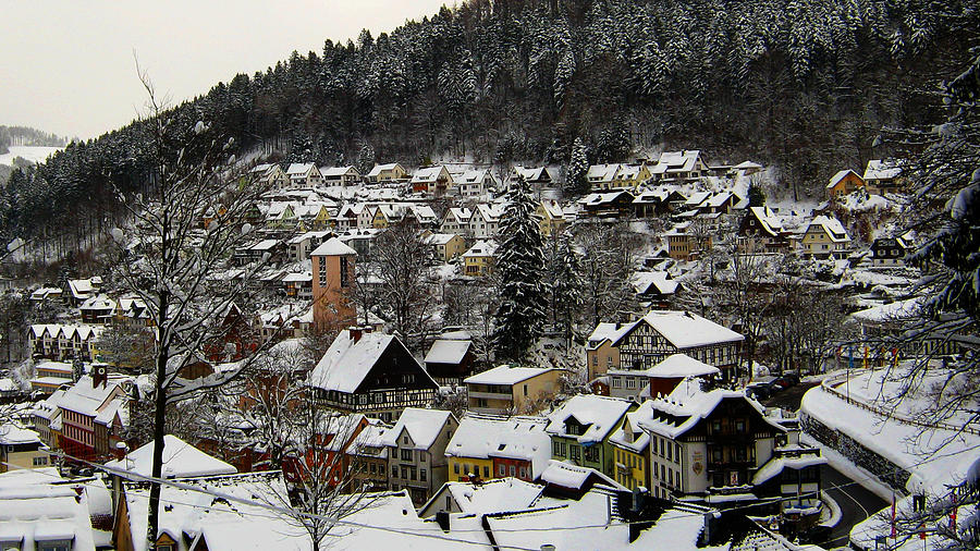 Winter Photograph - German Town #2 by Brian Amick